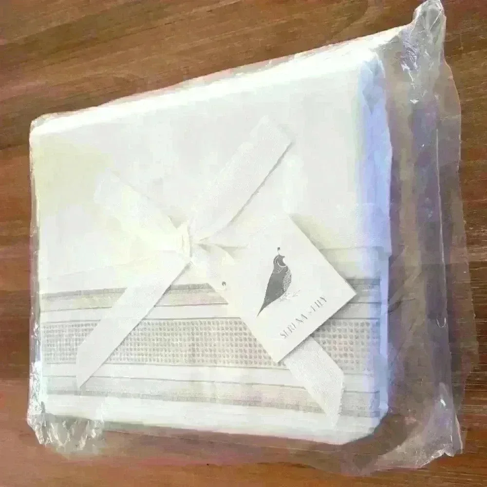Serena‎ & Lilly 100 % Cotton White Bark Beaumont White Twin Duvet Nwt!
